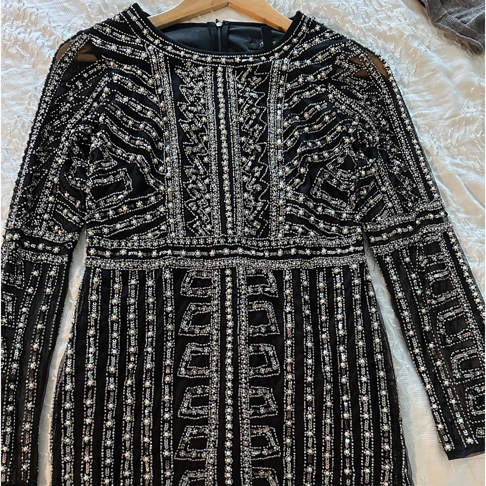 Aidan Mattox women's sequin beaded Mini dress size US2. Perfect condition - Picture 5 of 5